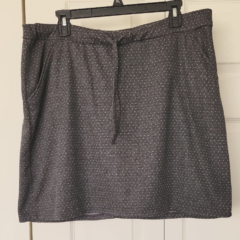 Gray Polka Dot Skort